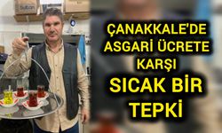 Çanakkale'de asgari ücrete karşı sıcak bir tepki