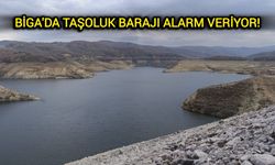 Çanakkale’nin Biga ilçesinde, Taşoluk Barajı alarm veriyor