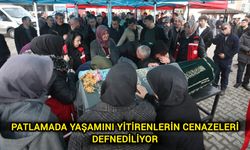 Patlamada yaşamını yitirenlerin cenazeleri defnediliyor