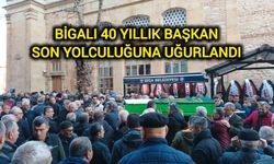 Bigalı 40 yıllık başkan son yolculuğuna uğurlandı