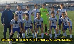 Bigaspor U-13’ten tarihi skor ve anlamlı mesaj!