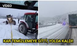 Kar Temizlemeye Gitti, Yolda Kaldı!