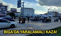 Biga’da yaralamalı kaza!