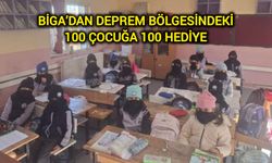 Biga’dan deprem bölgesindeki 100 çocuğa 100 hediye