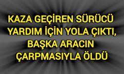 Kaza geçiren sürücü yardım için yola çıktı, başka aracın çarpmasıyla öldü