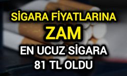 Sigara Fiyatlarına Zam: En Ucuz Sigara 81 TL Oldu