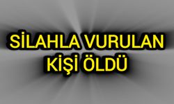 Silahla vurulan kişi öldü