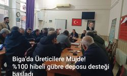 Biga’da Üreticilere Müjde! %100 hibeli gübre deposu desteği başladı