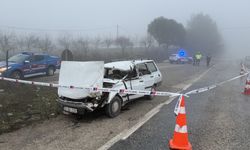 Çanakkale Çan’daki kazada otomobilin sürücüsü öldü