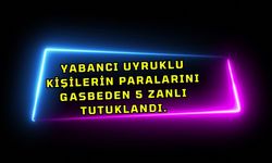 Yabancı uyruklu kişilerin paralarını gasbeden 5 zanlı tutuklandı (VİDEO)