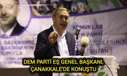 DEM Parti Eş Genel Başkanı, Çanakkale'de konuştu