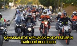 Çanakkale’de yapılacak motofestlerin tarihleri belli oldu