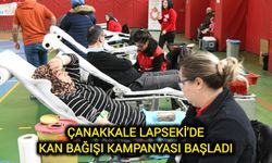 Çanakkale Lapseki'de kan bağışı kampanyası başladı