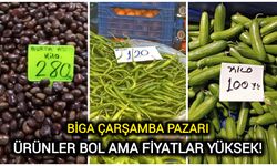 Biga Çarşamba Pazarı: Ürünler bol ama fiyatlar yüksek!