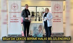 Biga’da ÇEKÜS birimi halkı bilgilendirdi