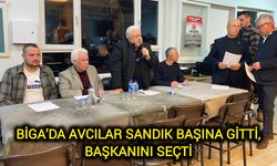 Biga’da avcılar sandık başına gitti, başkanını seçti