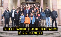 Biga Ortaokulu Basketbol Takımı il ikincisi oldu!