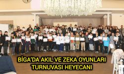 Biga’da Akıl ve Zeka Oyunları Turnuvası Heyecanı