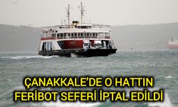 Çanakkale’de o hattın feribot seferi iptal edildi