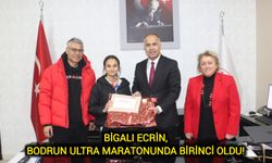 Bigalı Ecrin, Bodrun Ultra Maratonunda birinci oldu!