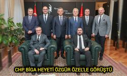 CHP Biga heyeti Özgür Özel’le görüştü