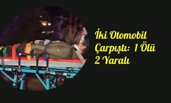 İki otomobilin çarpıştığı kazada 1 kişi öldü, 2 kişi yaralandı (Video)