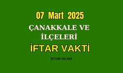 7 Mart 2025 Biga ve Çanakkale'de İftar Vakti