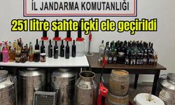 251 litre sahte içki ele geçirildi