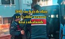 308 suç kaydı olan ve 2 yıldır aranan kişi yakalandı