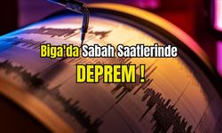 Biga'da Sabah Saatlerinde Deprem!