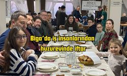 Biga’da iş insanlarından huzurevinde iftar