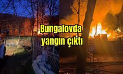 Bungalovda yangın çıktı