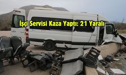 İşçi Servisi Kaza Yaptı: 21 Yaralı