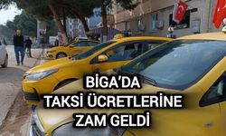 Çanakkale Biga’da taksi ücretlerine zam geldi