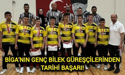 Biga'nın genç bilek güreşçilerinden tarihi başarı!