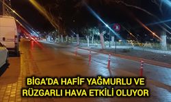 Biga’da Hafif Yağmurlu ve Rüzgarlı Hava Etkili Oluyor