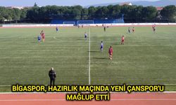 Bigaspor, Hazırlık Maçında Yeni Çanspor'u Mağlup Etti