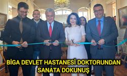 Biga Devlet Hastanesi doktorundan sanata dokunuş