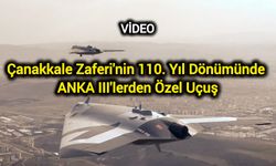 Çanakkale Zaferi'nin 110. Yıl Dönümünde ANKA III'lerden Özel Uçuş