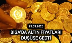 Biga’da Altın Fiyatları Düşüşe Geçti