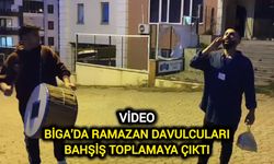 Biga’da Ramazan Davulcuları Bahşiş Toplamaya Çıktı