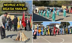 Biga’da İlk Nevruz Ateşi Yakıldı