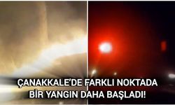 Çanakkale’de Farklı Noktada Bir Yangın Daha Başladı!