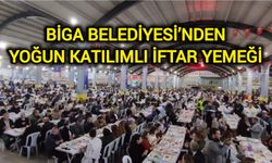 Biga Belediyesi’nden Yoğun Katılımlı İftar Yemeği