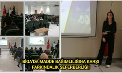 Biga’da madde bağımlılığına karşı farkındalık seferberliği!