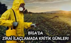 Çanakkale Biga’da zirai ilaçlamada kritik günler!