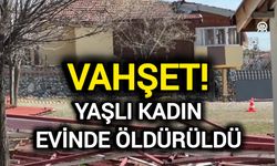 Vahşet! Yaşlı kadın evinde öldürüldü