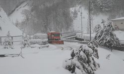 Bolu Dağı'nda kar etkili oluyor