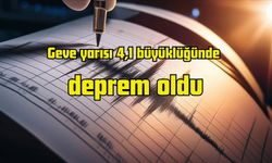 4,1 büyüklüğünde deprem oldu