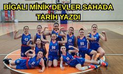 Bigalı minik devler sahada tarih yazdı